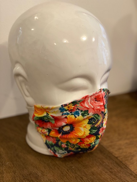 Mondkapje gebloemd
