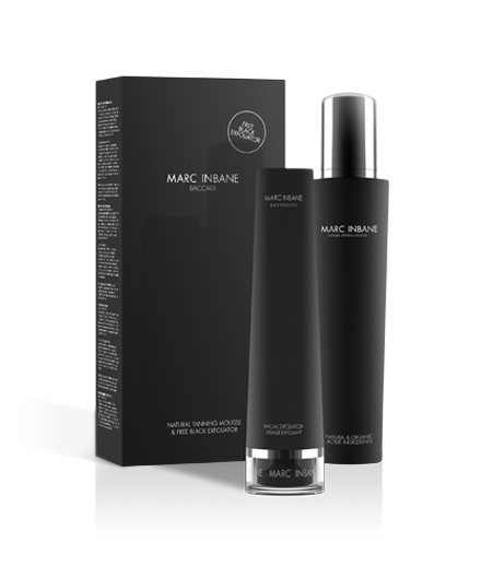 Marc Inbane Baccara set, Natural Tanning Mousse + Black Exfoliator
