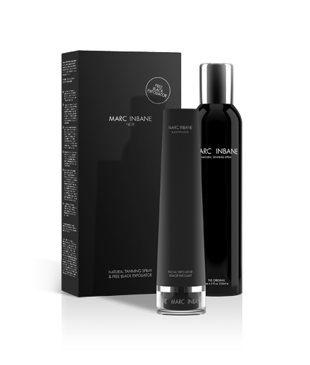 Marc Inbane Noir set, Natural Tanning Spray + Black Exfoliator