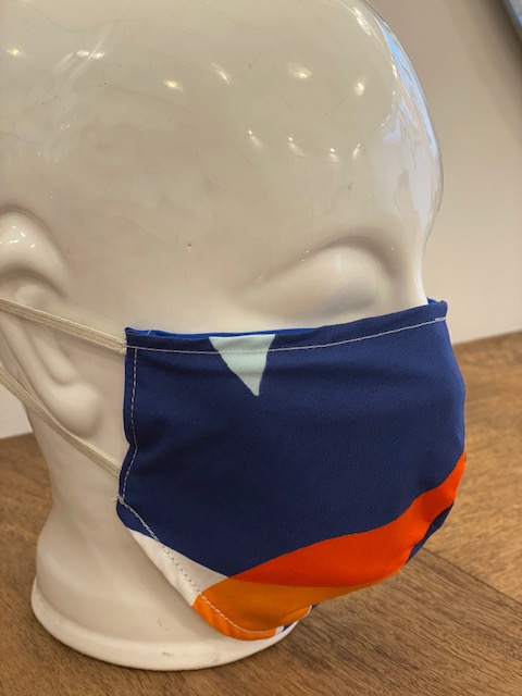 Mondkapje blauwprint
