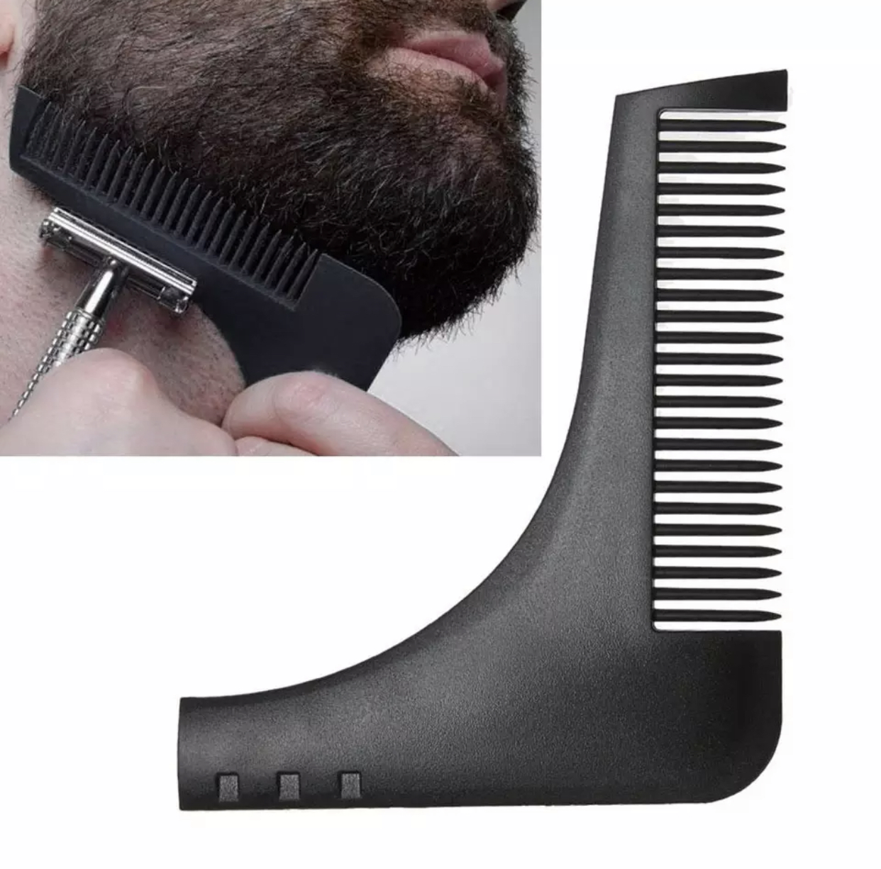 Beard Bro baard kam zwart, voor strakke contouren