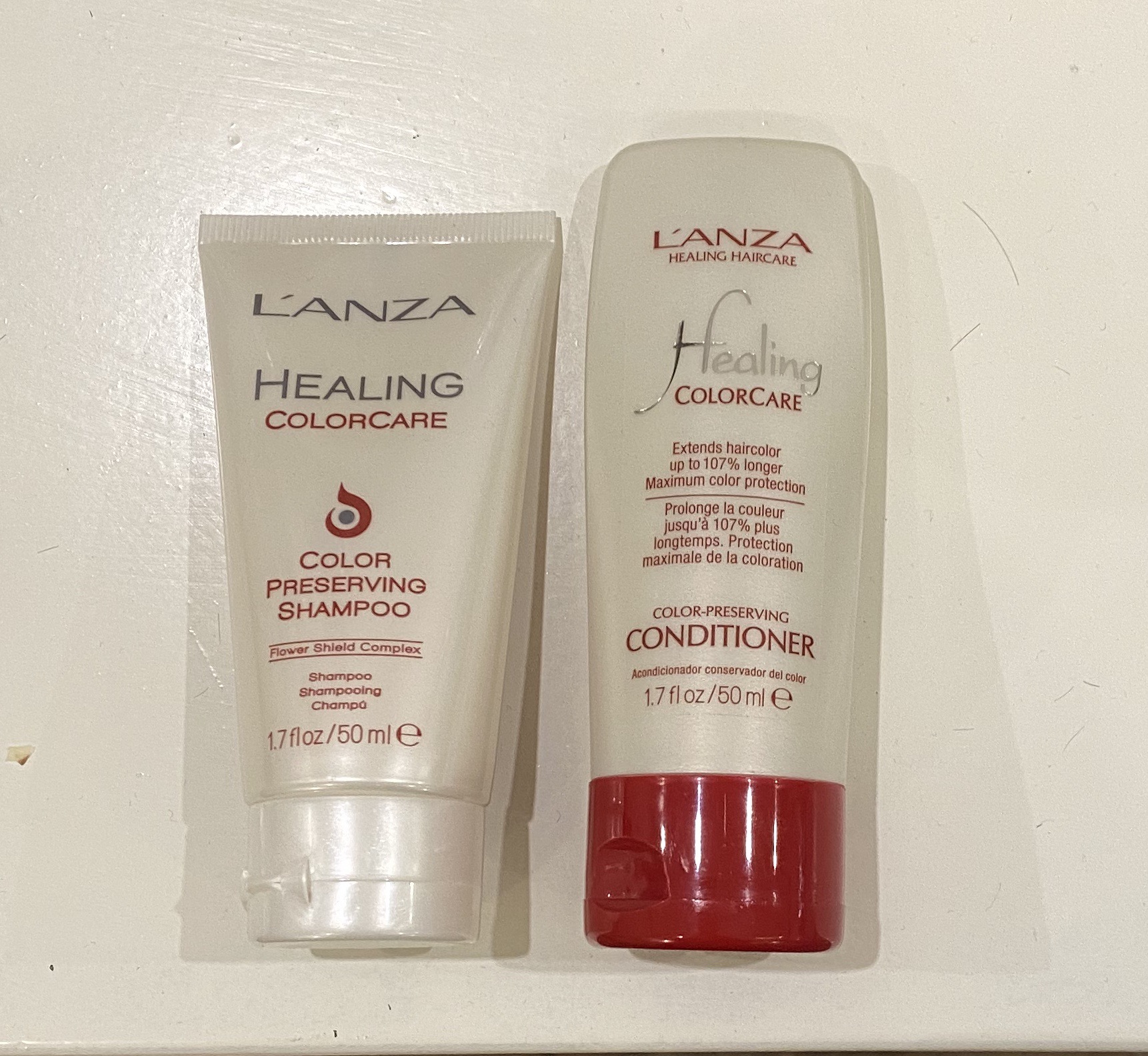 L'anza Healing colorcare Travelsize Color Perserving Shampoo & Conditioner