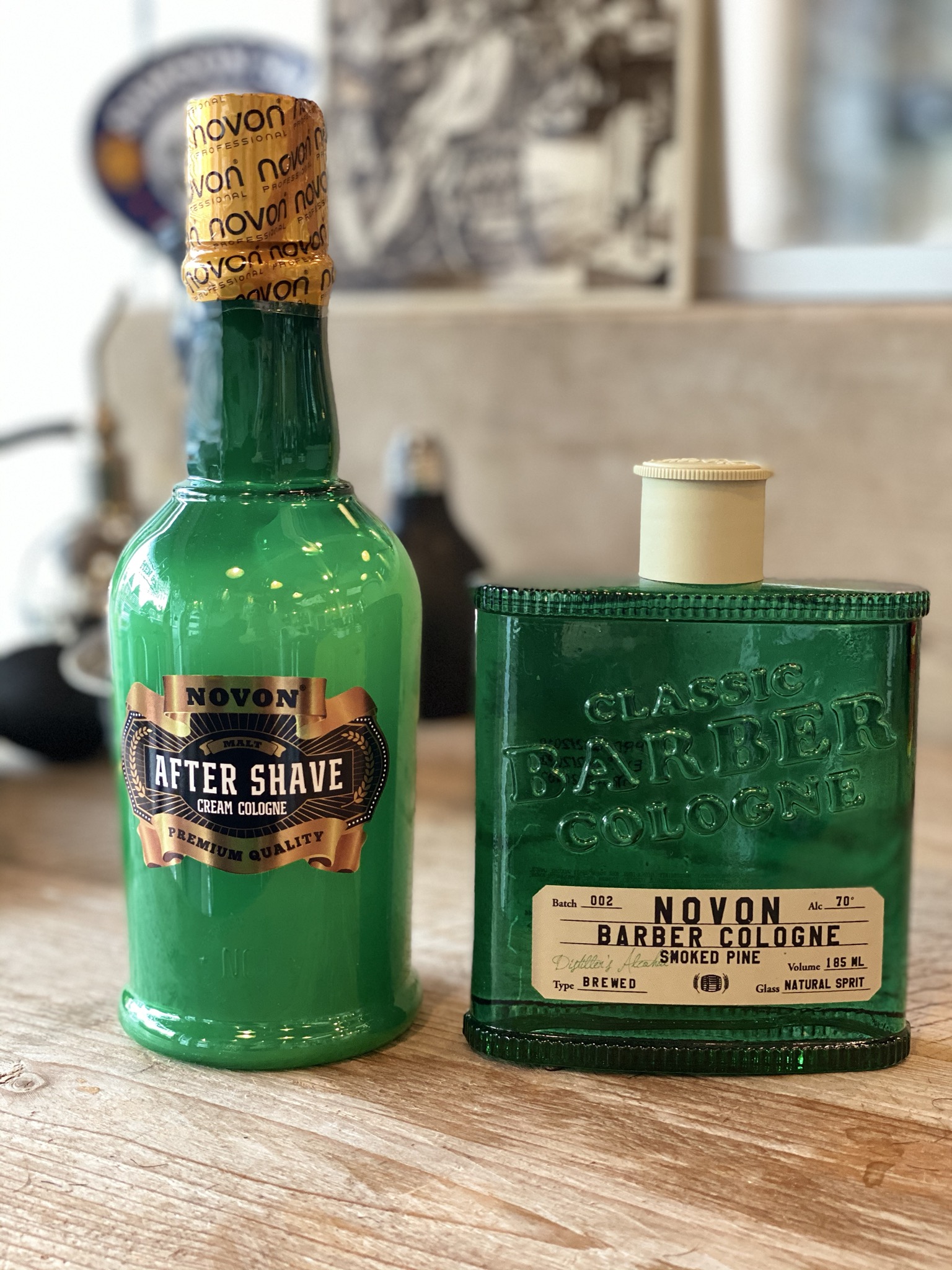 Novon Set Malt Aftershave cream & Barber Cologne Smoked pine