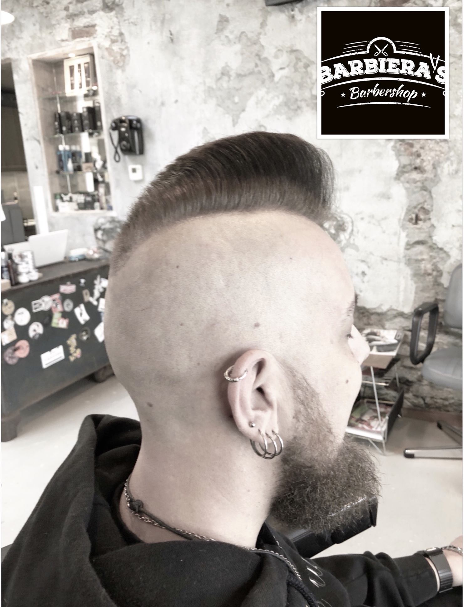 Barbiera’s mohawk
